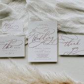 Romantic Roos Gold Calligraphy Return Address Etiket