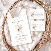Romantic Spring Floral Baby Shower Kaart