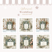 Sprookjesbos bruiloft bedankkaart