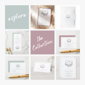 Romantische groene zwaan paar bruiloft uitnodiging