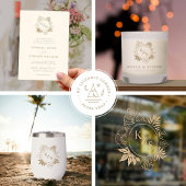 Romantische tropische groen bruiloft pickleball paddle