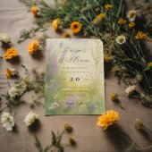 Romantische waterverf landschap opslaan van de dat briefkaart