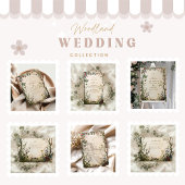 Romantische Wild Garden Wedding Save The Date