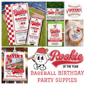 Rookie van het Jaar Gepersonaliseerde Honkbal Verj Papieren Bordje