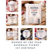 Nieuwe Speler van het Jaar Honkbal Ticket 1e Verja Bedankkaart