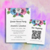 Rose Bouquet Gender onthulling Sparkling Wijnetiket