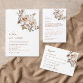 Roze Goud Rozen Bruiloft Vierkante Sticker (Personaliseer de collectie van deze zelfstandige maker.)