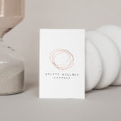 Minimale Designer Scribble Logo in Roos Gold Koffiemok