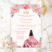 Dusty Pink Princess Quinceañera Guest Book Notitieboek