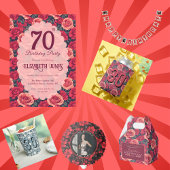 Unique Rose Floral Garden Birthday Party Poker Chips