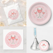 Rosé Blush Wijnglas Wijnmakerij Wijngaard Sommelie Rubberstempel