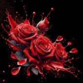 Rozen in bloei - Elegante verjaardag Reclamebord Met Voetstuk