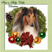 Rough Collie Kerstmis Cadeaupapier