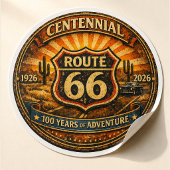 Route 66-eeuwfeestgeschenk sleutelhanger