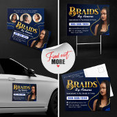 Royal Blauw Afrikaans Haar Vlechten Foto Vlechten  Schort