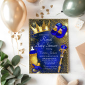 Royal Blue Gold Prince Baby shower Bedankdoosjes