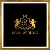 Art Deco Black Gold Royal Brunch & Bubble Invitati Kaart