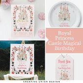 Koninklijk Castle Birthday Water Fles Eink Waterfles Etiket