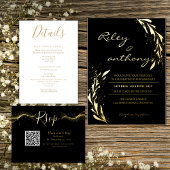 Royal bruiloft zwart en gouden tafel nummerkaarten kaart