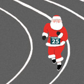 Creatief Running Christmas Feestdagenkaart