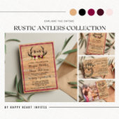 Rustic Wood Wedding Address Etiket