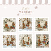 Rustieke Herfst Boerderij Lakefront Wedding Kaart