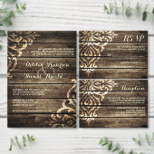 Rustieke schuur hout Damask Vintage bruiloft serve Servetten (Personaliseer de collectie van deze zelfstandige maker.)