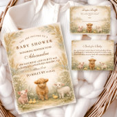 Rustic Barnyard Meadow Baby Shower Servet