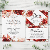 Rustic Beauty Floral Unplugged Wedding Table Sign Poster (Personaliseer de collectie van deze zelfstandige maker.)