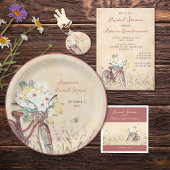 Fiets bruids douche uitnodiging