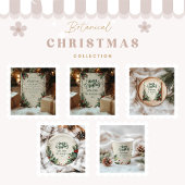 Rustieke Birch Pinecone kerstfeest Kaart