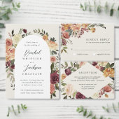 Rustic Bloom Floral XL Wedding Seating Chart Poster (Personaliseer de collectie van deze zelfstandige maker.)