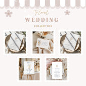 Rustic Blue Floral Garden Wedding Kaart