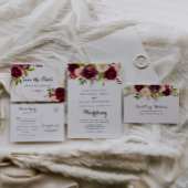 Rustic Blush Burgundy Baby Bingo Shower Game