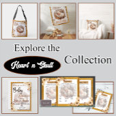 Rustic Boho Floral Baby shower Papieren Bordje