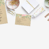 Rustieke Boho Floral Dank u bruiloft servet