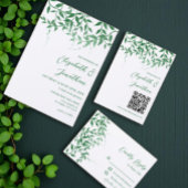 Rustieke Botanische Bladeren Huwelijk Glas