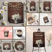 Rustic Bucket Daisy in het Baby shower Bloom Kaart