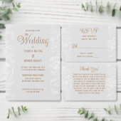 Rustiek Stoffig Blauw Burlap Bloemen Kant Bruiloft Kaart (Personaliseer de collectie van deze zelfstandige maker.)