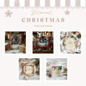 Rustieke Candy Cane Kerstfeest Servet