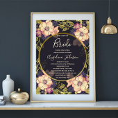 Elegant Black Wedding Programmakaart