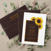Rustiek Land Zonnebloemen - Bruiloft Save The Date (Personaliseer deze collectie van deze onafhankelijke maker. Test)