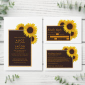 Rustiek Land Zonnebloemen - Bruiloft Bedankkaart (Personaliseer de collectie van deze zelfstandige maker.)