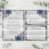 Rustiek Land Rozen Schuur Hout Bruiloft Uitnodigin Kaart (Personaliseer de collectie van deze zelfstandige maker.)