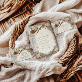 Rustic Cowgirl Hat Floral Bridal Shower Kaart