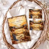 Rustic Desert Rodeo Baby Shower Kaart