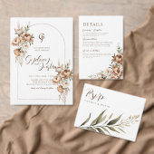 Rustieke Dread Floral Pampas Wedding Programma's Handwaaier (Personaliseer de collectie van deze zelfstandige maker.)