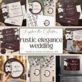 Rustieke Wedding Cream Bloemen Uitnodiging Buik Ba Uitnodigingen Wikkel