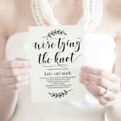 Rustige Elegance EDITABLE COLOR Registry Kaart