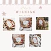 Rustic Fall verlaat bruiloft Save The Date